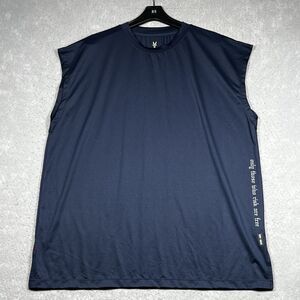 ASRV Tank Top Shirt Mens Size XL Navy Blue Sleeveless Tank Athletic Gym
